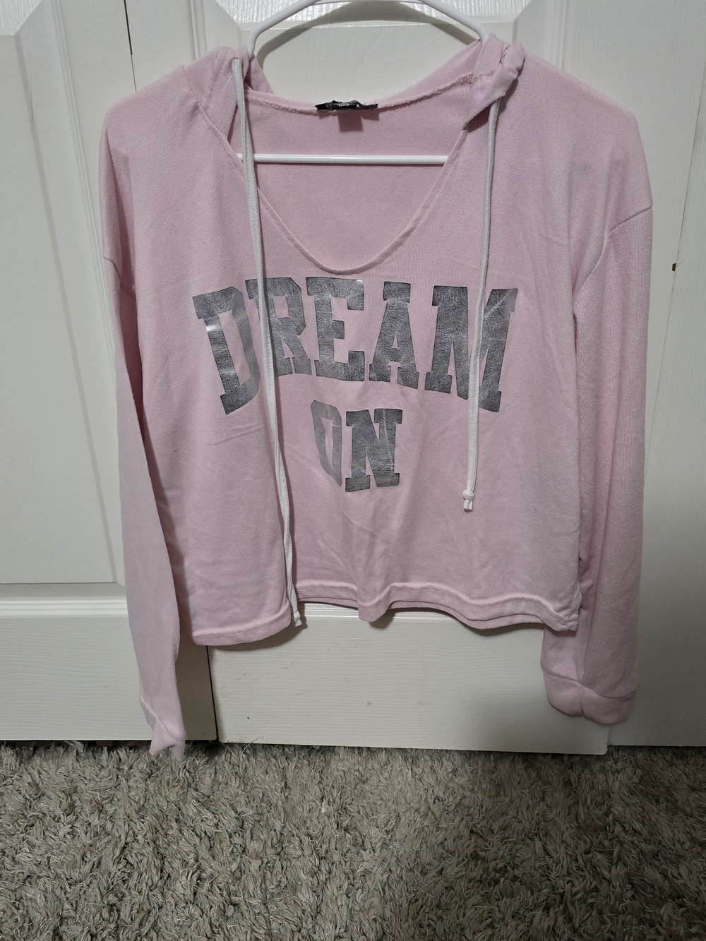 Love Light Pink Hoodie with Heart Label